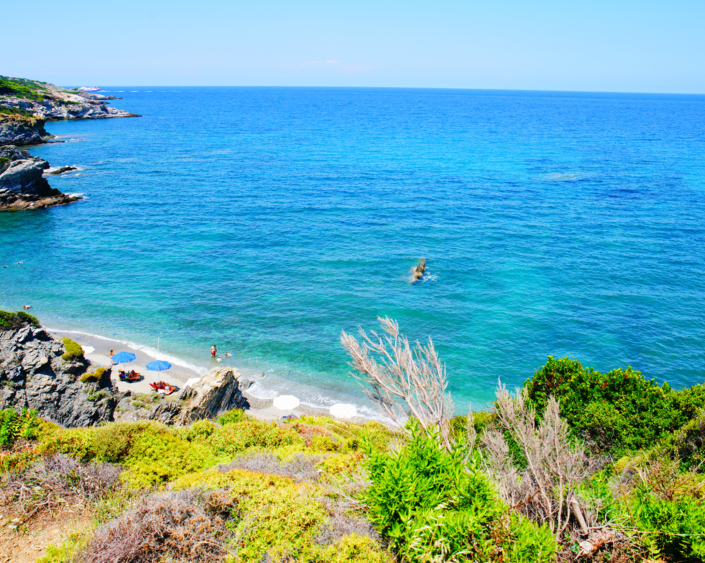 Skopelos spiagge più belle: Perivolos una delle spiagge più a nord dell'isola