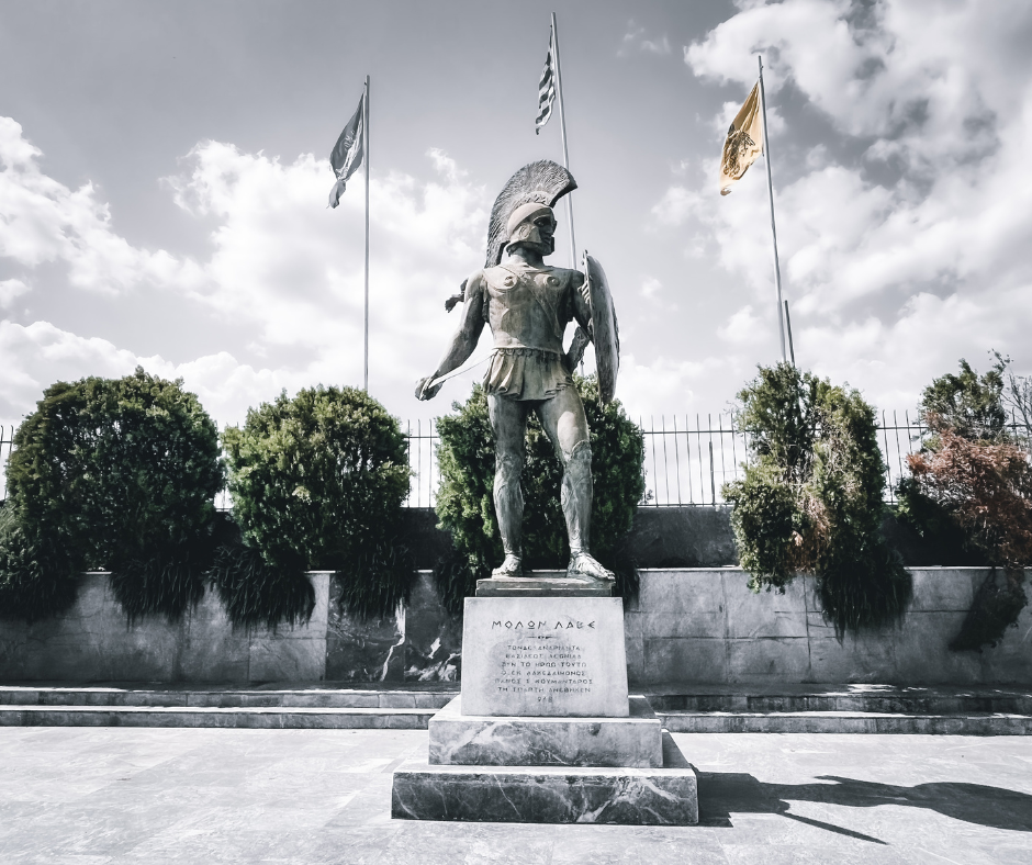 Statua di Leonida in quel di Sparta